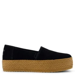 Outlet TOMS Women's , Valencia Slip-On Black / Tan Weave