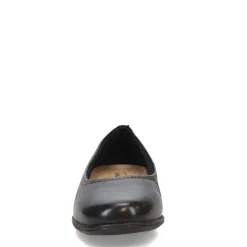 Hot Trotters Women's , Darcey Flat Black Leather