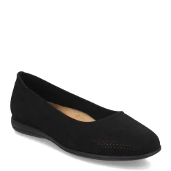 Clearance Trotters Women's , Darcey Flat Black Perf