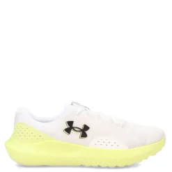New Under Armour Women's , Charged Surge 4 Running Shoe White/Sonic Yellow/Black