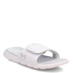 Clearance Under Armour Women's , Ignite 7 Slide Sandal White/ Halo Gray