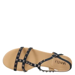 Clearance Vaneli Women's , Brunel Sandal Navy Suede