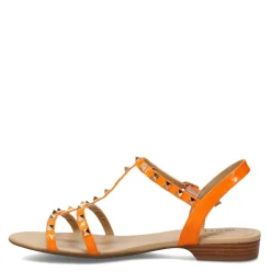 Sale Vaneli Women's , Brunel Sandal Orange Wrinkle Patent