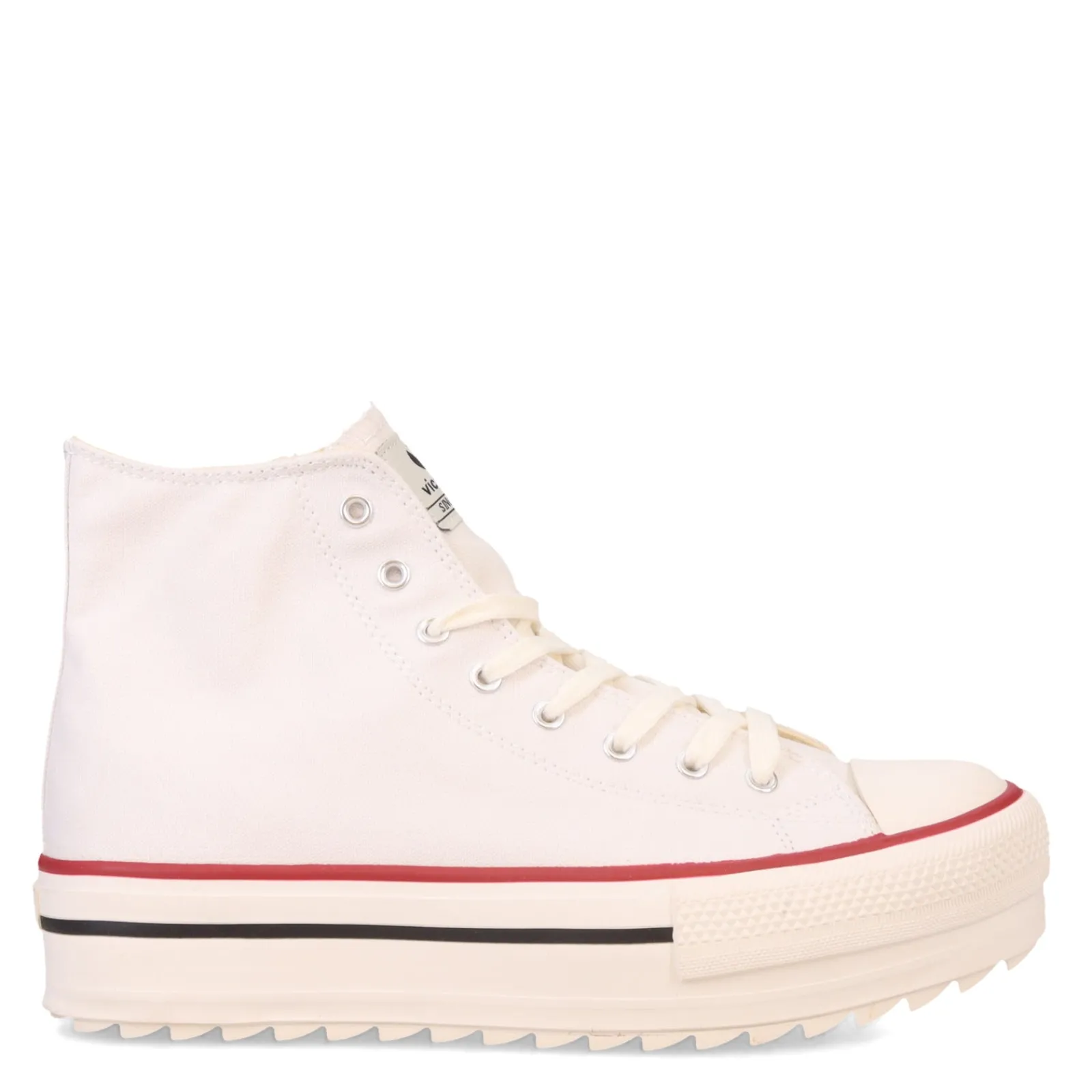 Hot Victoria Women's , Tribu Doble Lona Sneaker Blanco