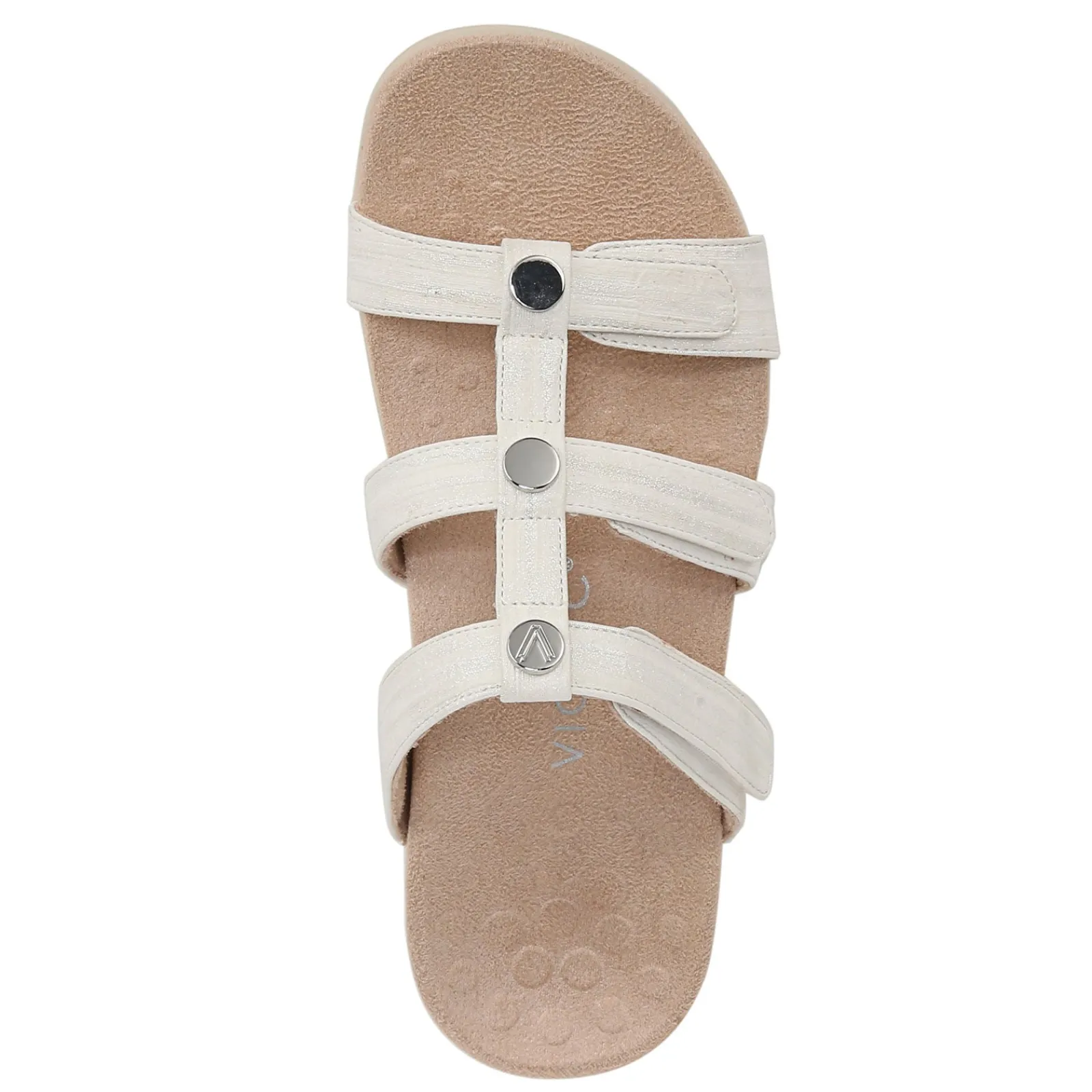 New Vionic Women's , Amber Slide Sandal White