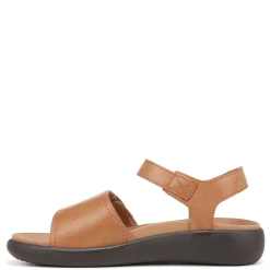 New Vionic Women's , Awaken Sandal Brown Leather