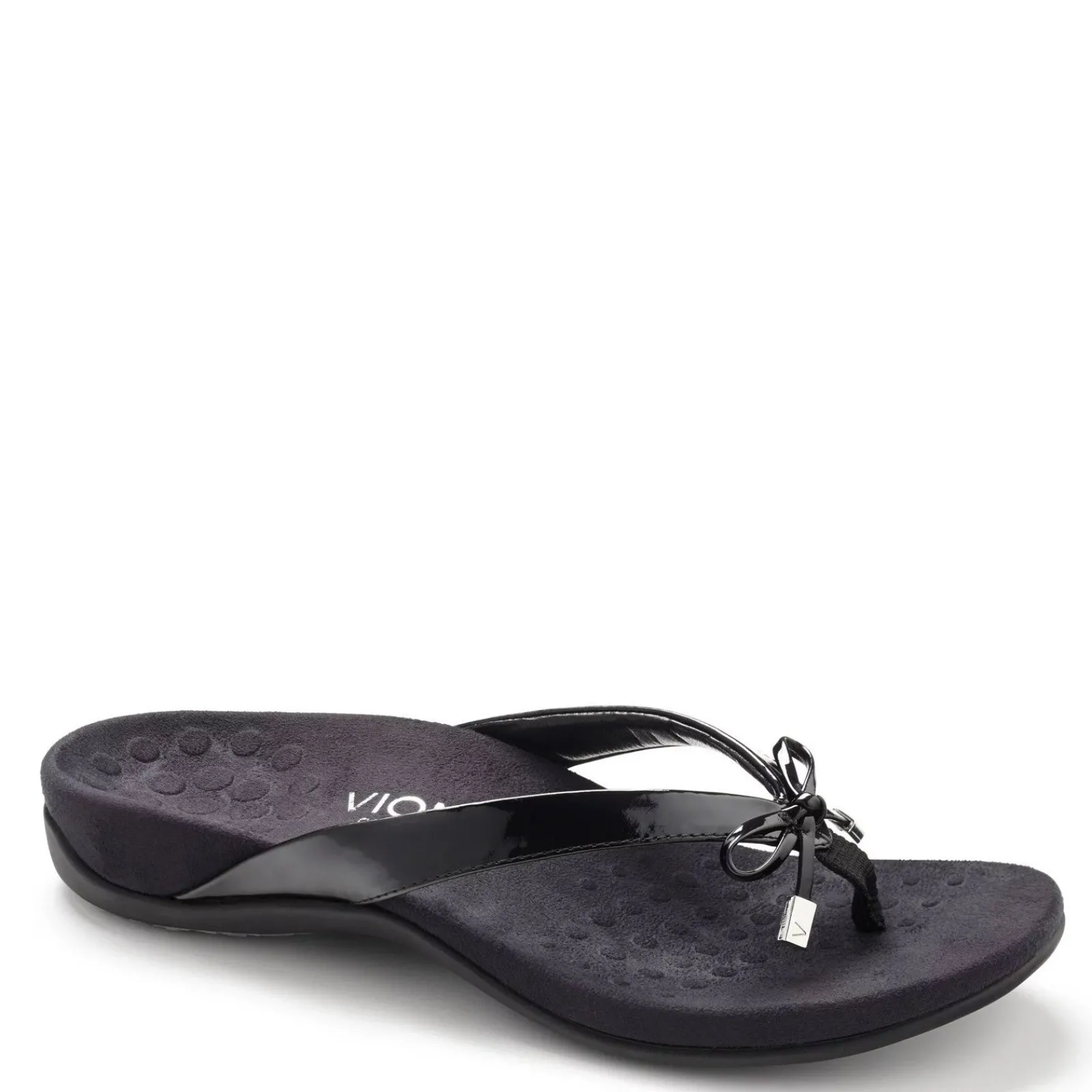 New Vionic Women's , Bella II Sandal Black Patent