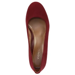 Hot Vionic Women's , Carmel Pump Syrah Suede