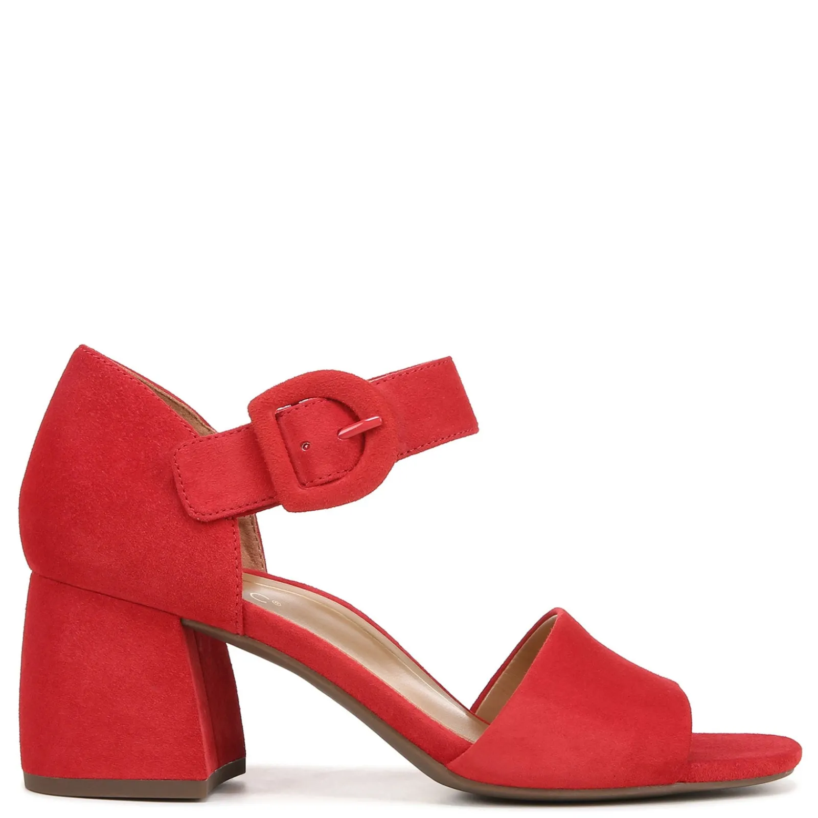 Vionic Women's , Chardonnay Sandal Bright Red Suede