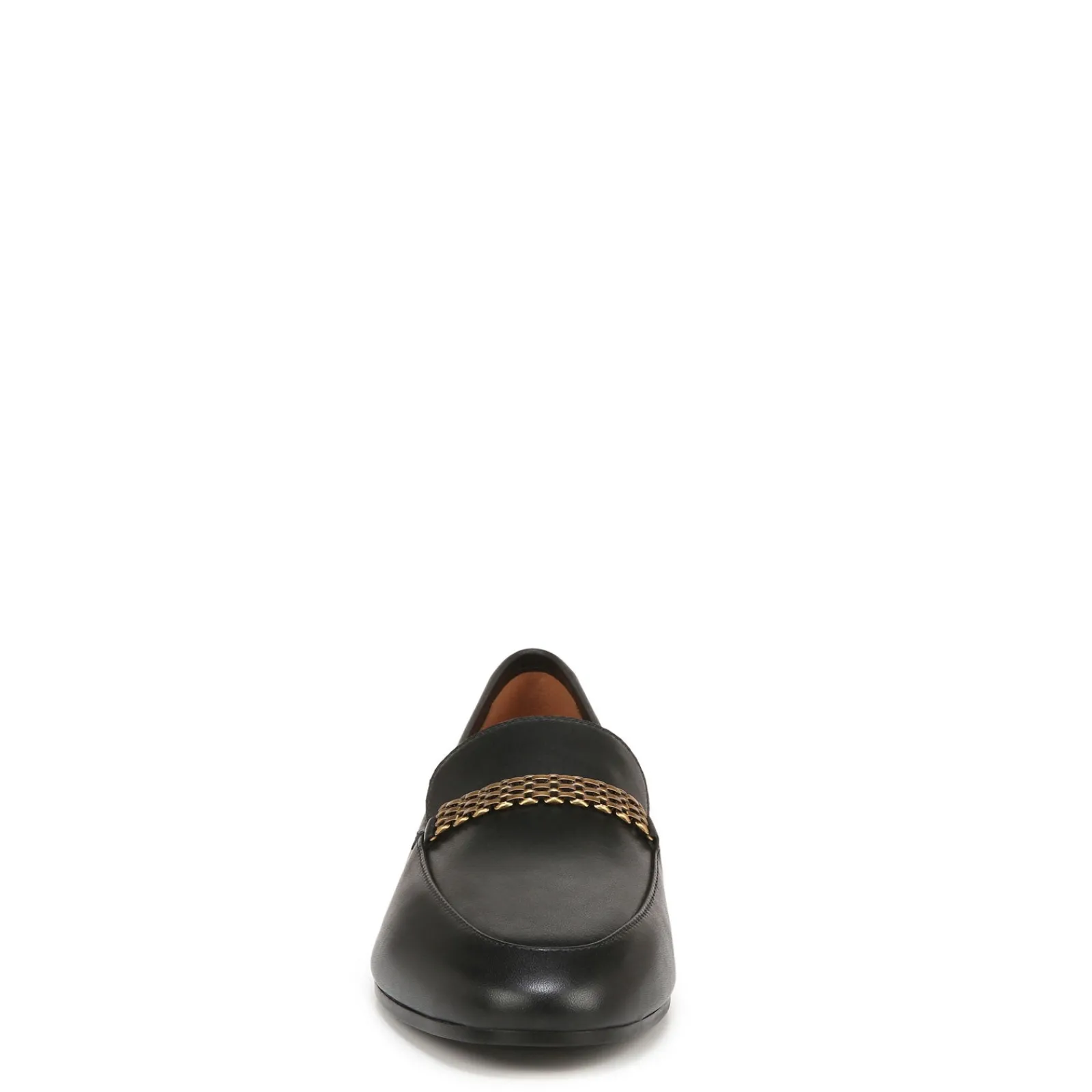 Vionic Women's , Charlotte Loafer Black Gold Leather