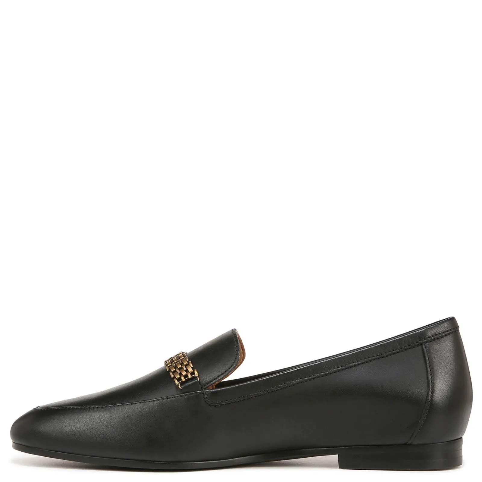 Vionic Women's , Charlotte Loafer Black Gold Leather