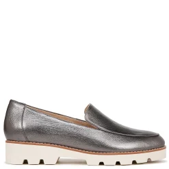 Discount Vionic Women's , Kensley Loafer Pewter Metallic Leather