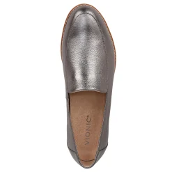 Best Vionic Women's , Kensley Loafer Pewter Metallic Leather