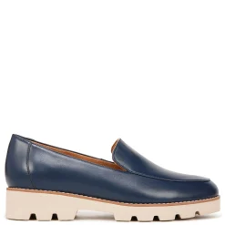 New Vionic Women's , Kensley Loafer Navy Nappa Leather