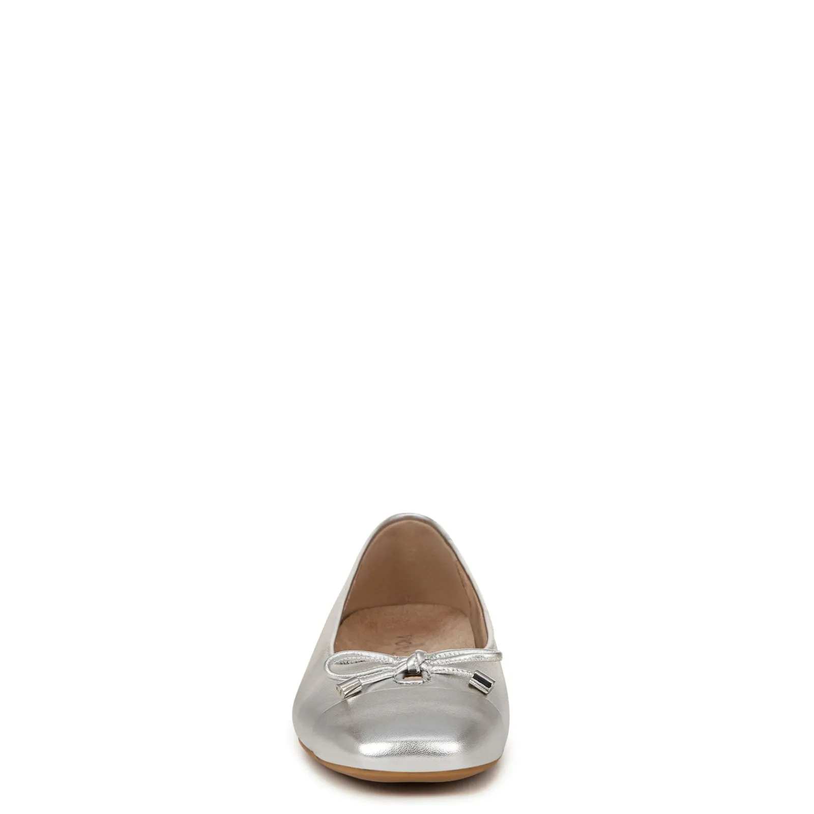 Outlet Vionic Women's , Klara Flat Silver Metallic Leather