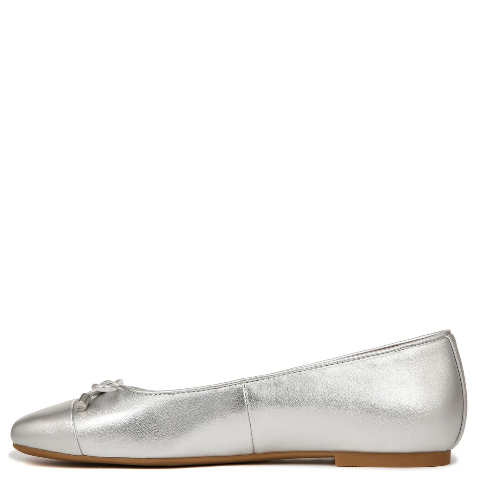 Outlet Vionic Women's , Klara Flat Silver Metallic Leather