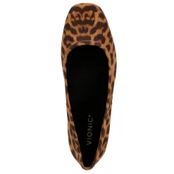 Clearance Vionic Women's , Orinda Flat Tan Brown Suede