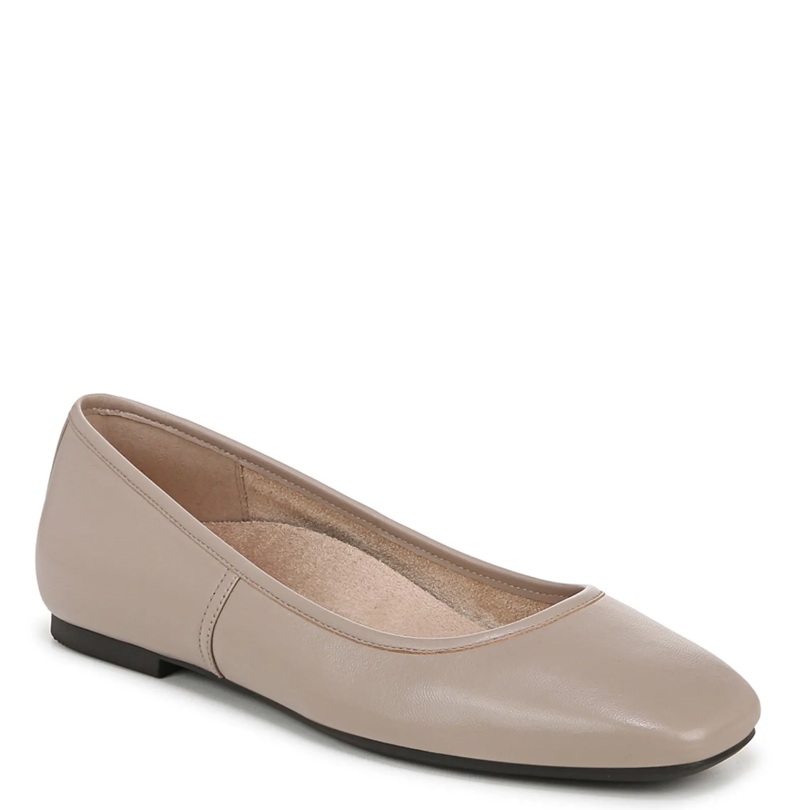 Clearance Vionic Women's , Orinda Flat Putty Beige Leather