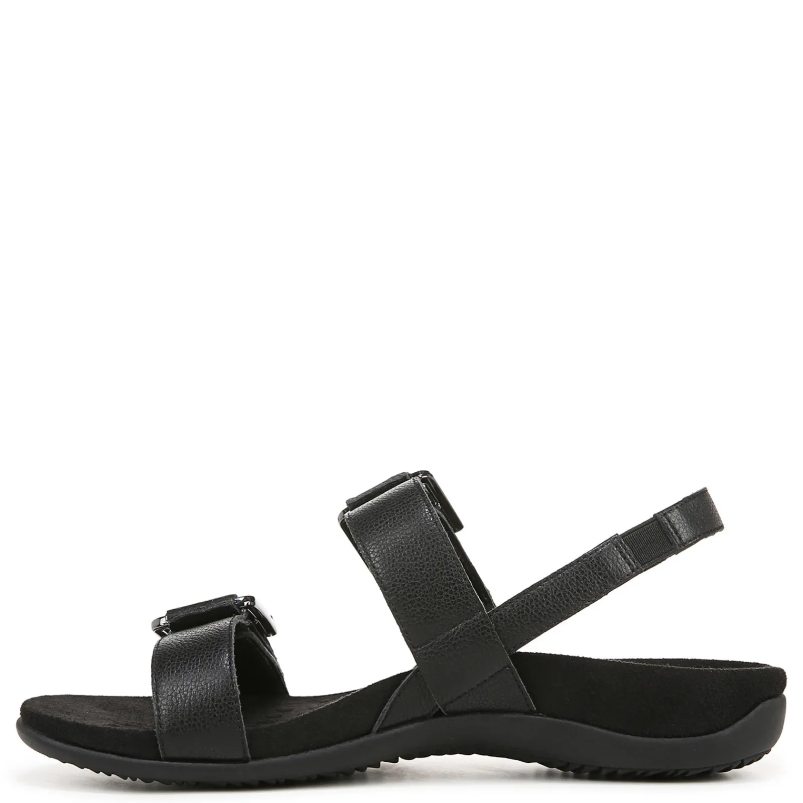 New Vionic Women's , Reese Sandal Black Leather