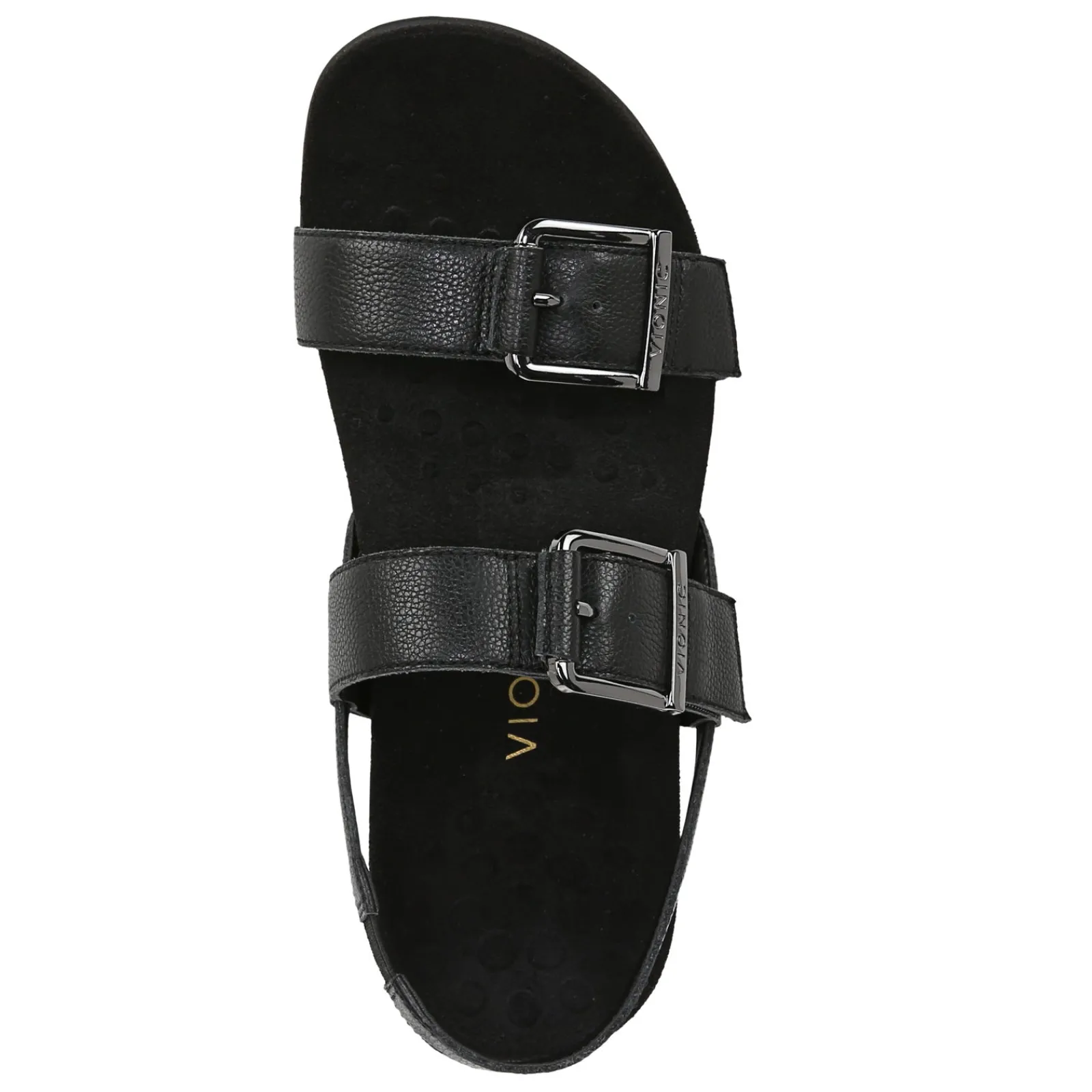 New Vionic Women's , Reese Sandal Black Leather