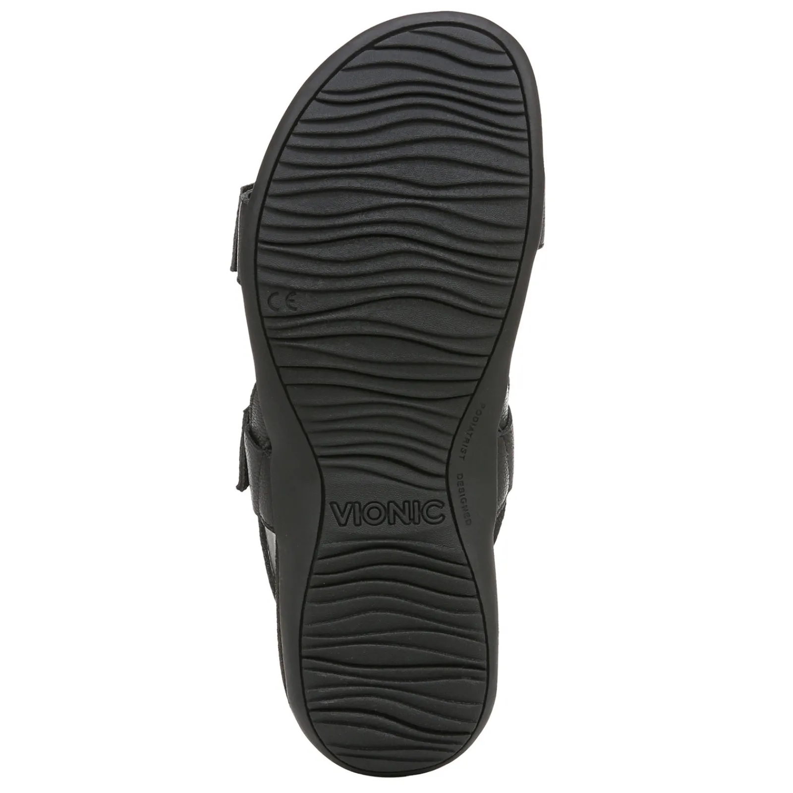 New Vionic Women's , Reese Sandal Black Leather