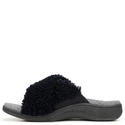 New Vionic Women's , Relax II Slide Slipper Navy Blazer Fabric