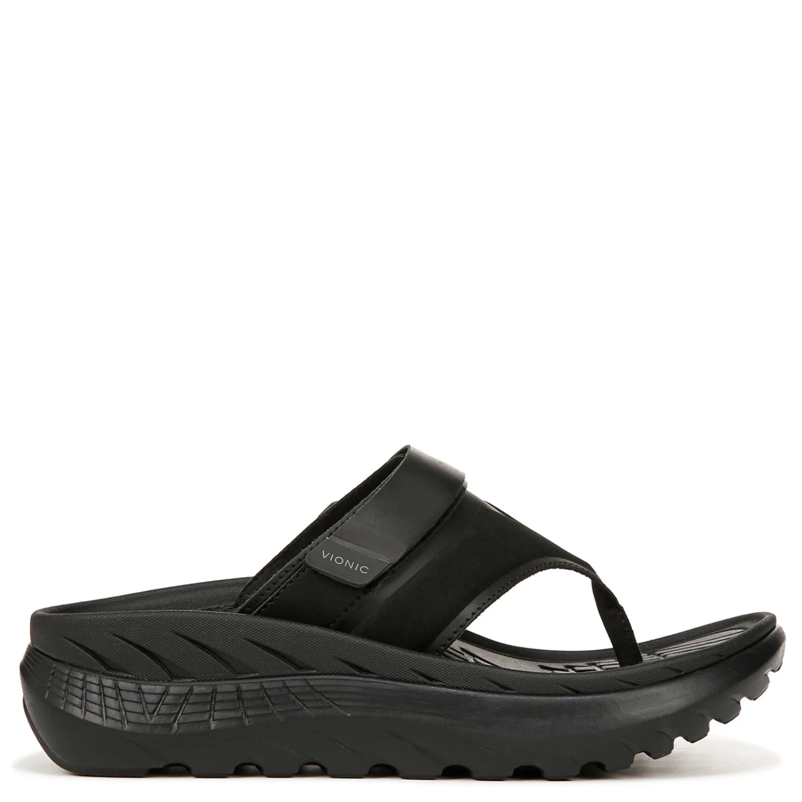 Discount Vionic Women's , Restore II Sandal Black Faux Leather
