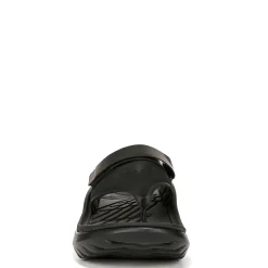 Discount Vionic Women's , Restore II Sandal Black Faux Leather