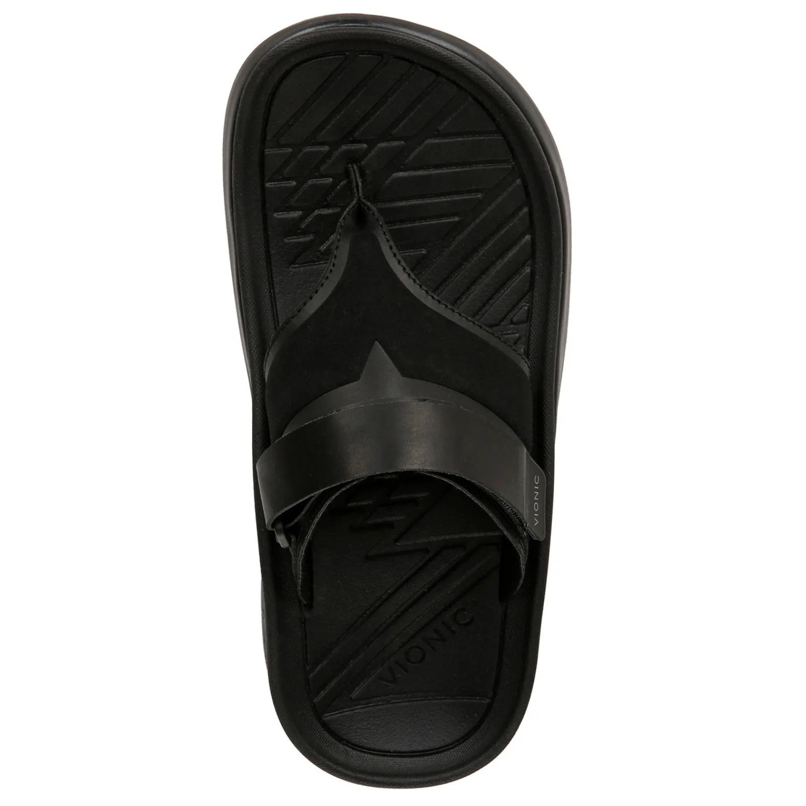 Discount Vionic Women's , Restore II Sandal Black Faux Leather