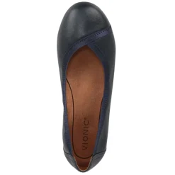 Discount Vionic Women's , Spark Caroll Flat Navy