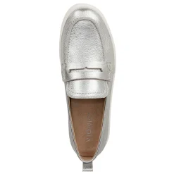 Best Vionic Women's , Uptown Loafer Silver Metallic Leather