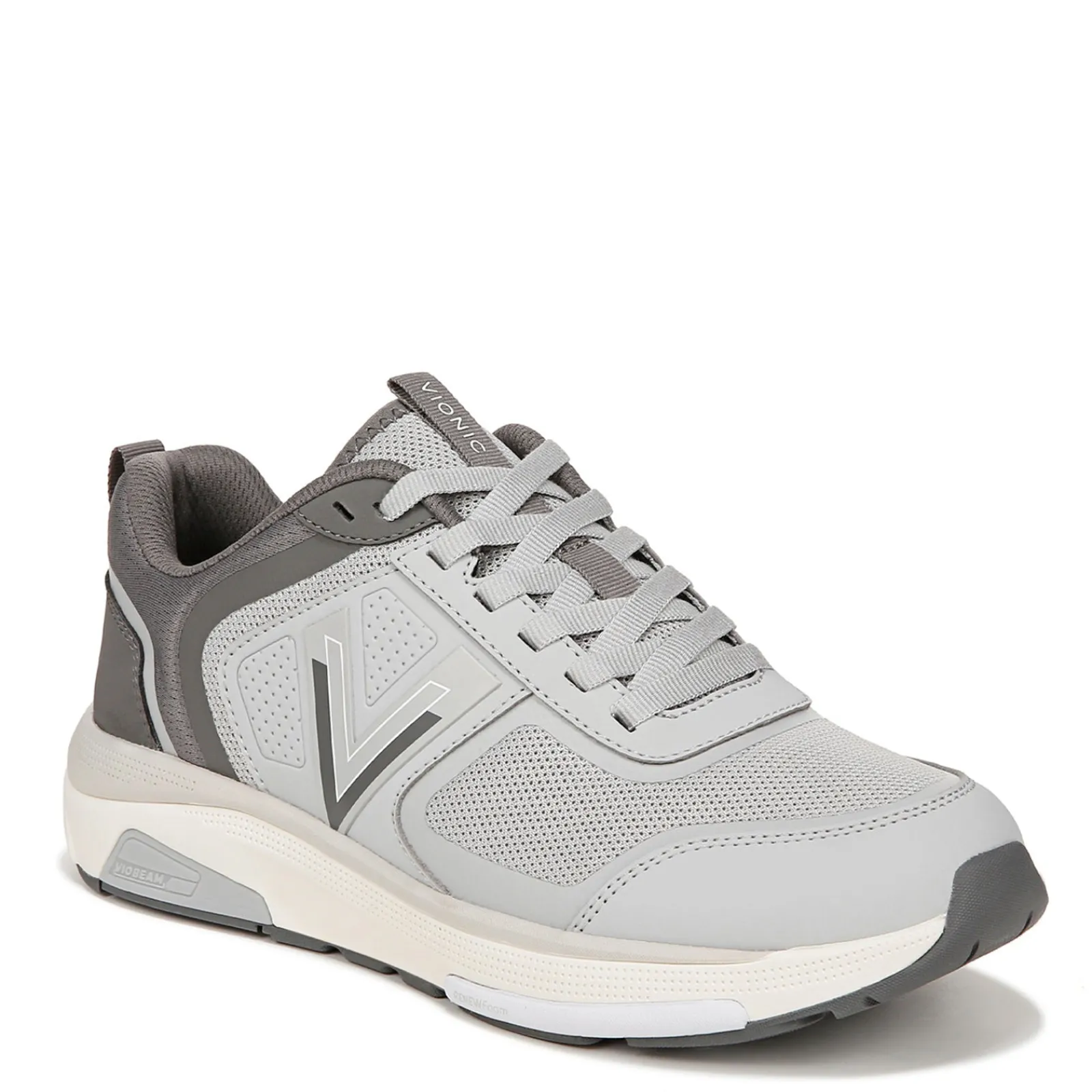 Best Vionic Women's , Walk Strider Sneaker Charcoal Grey Leather
