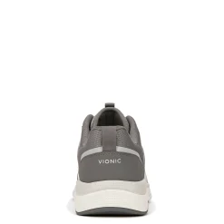 Best Vionic Women's , Walk Strider Sneaker Charcoal Grey Leather