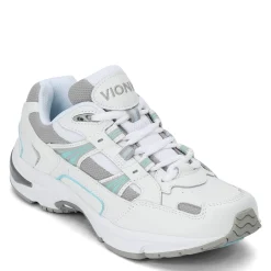 Sale Vionic Womens , Walker Classic Sneaker White And Blue Leather