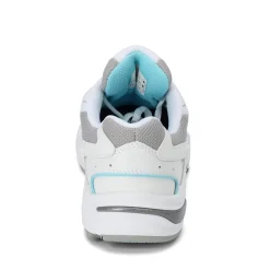 Sale Vionic Womens , Walker Classic Sneaker White And Blue Leather