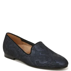 New Vionic Women's , Willa II Flat Blue Metallic Synthetic