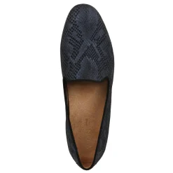 New Vionic Women's , Willa II Flat Blue Metallic Synthetic